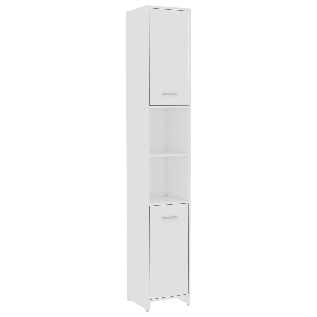 Set Mobili da Bagno 4 pz Bianco in Legno Multistrato 3056880