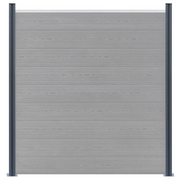 Pali di Recinzione 2 pz Grigio Scuro 185 cm in Alluminio CFW3586636