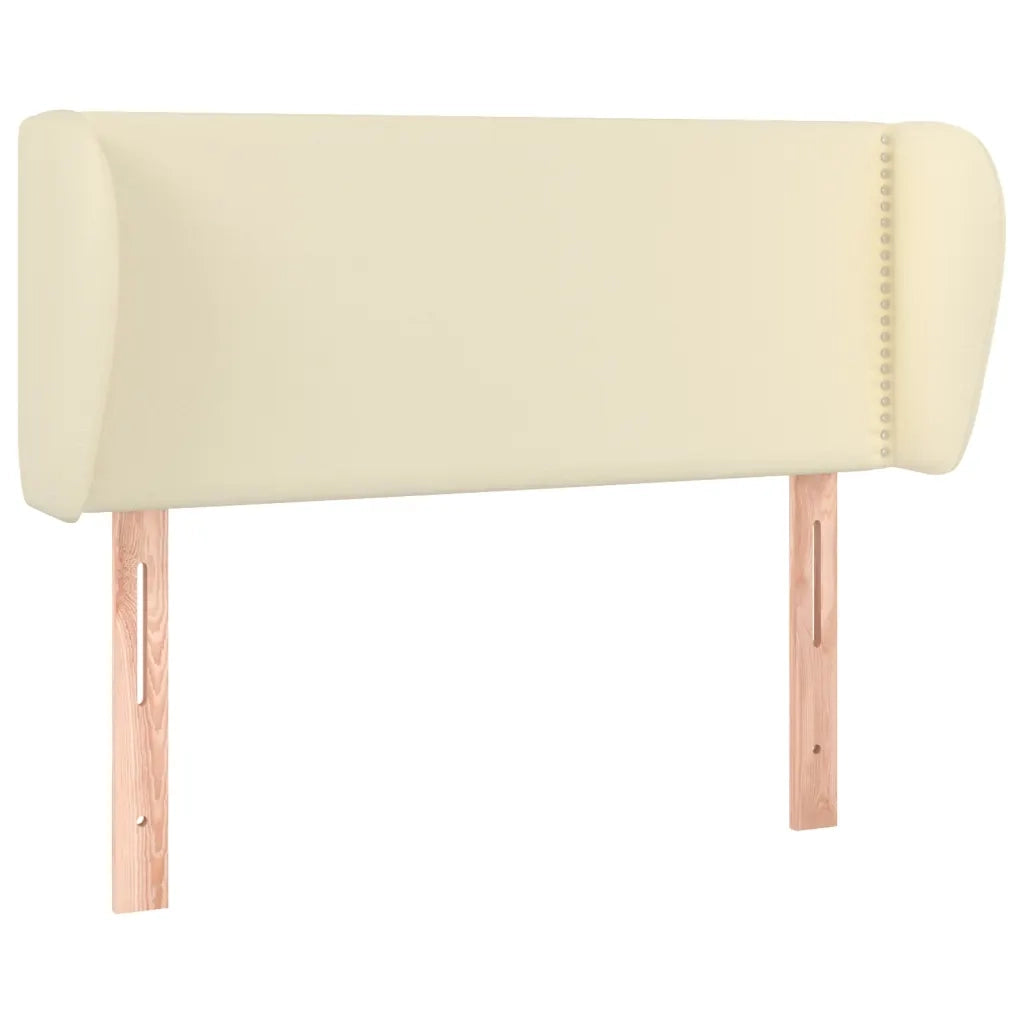 Testiera ad Orecchio Crema 103x23x78/88 cm in Similpelle