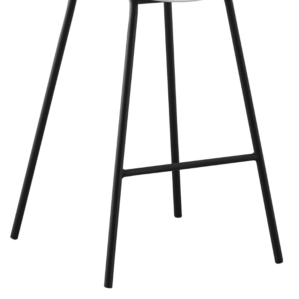 Sgabello da bar BUDA (bianco)