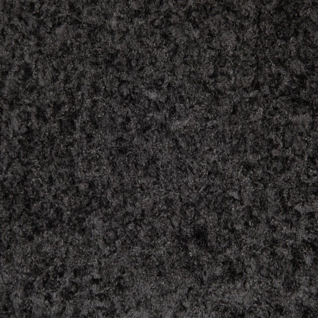 Divano 2 Posti Curvo in Velluto con Cuscini ¨C MINIMAL ¨C Beige/Grigio