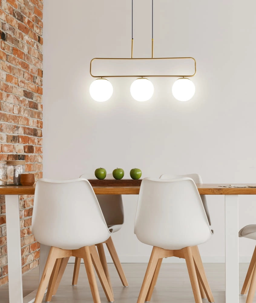 Lampadario Jove ottone/bianco 3xG9 Candellux 33-01573