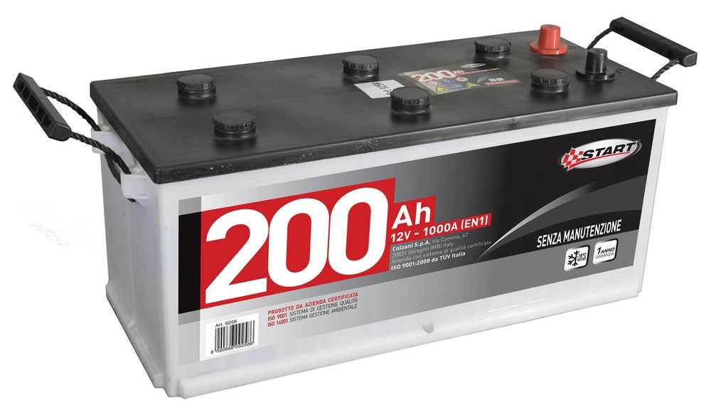 Batteria Autocarro 200AH 1000A Polo positivo:Destro Cassetta C