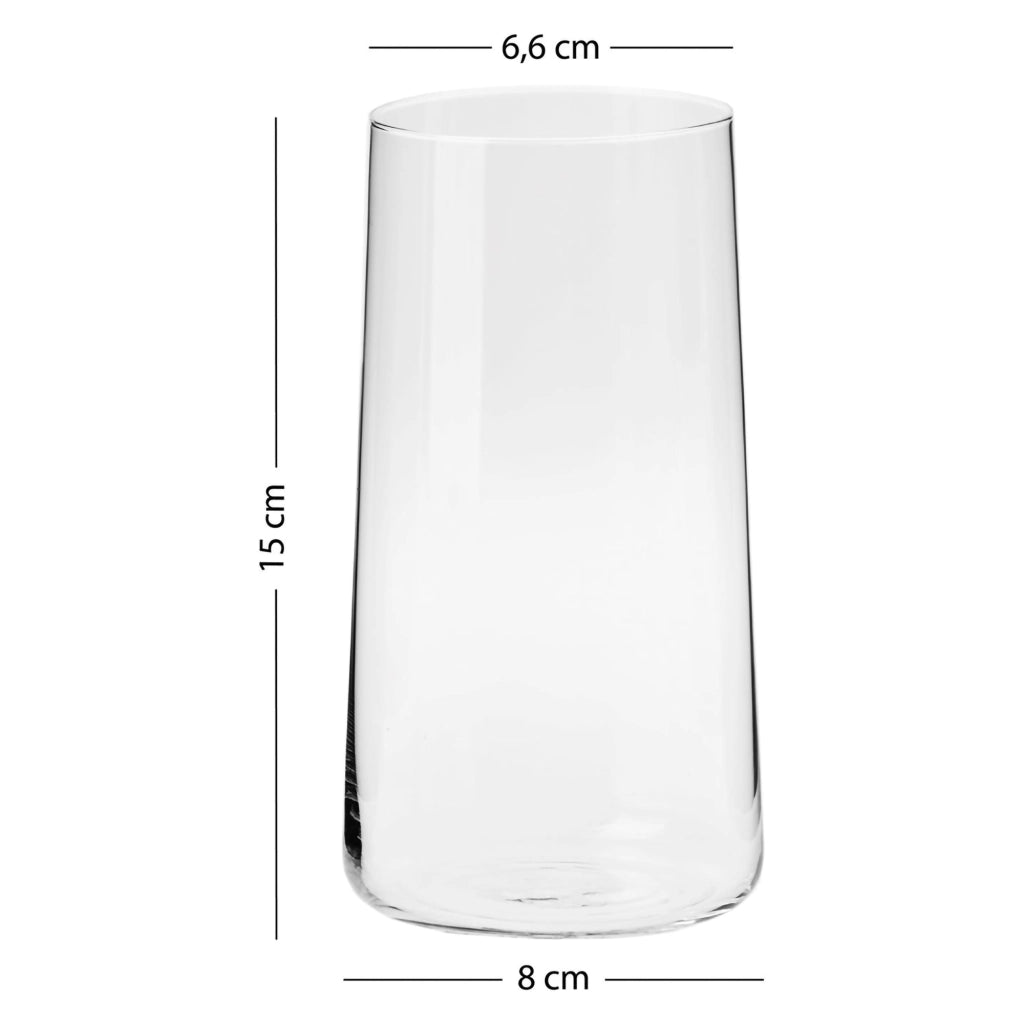 Nepahaha, Bicchieri set da 4 520 ml, Trasparente