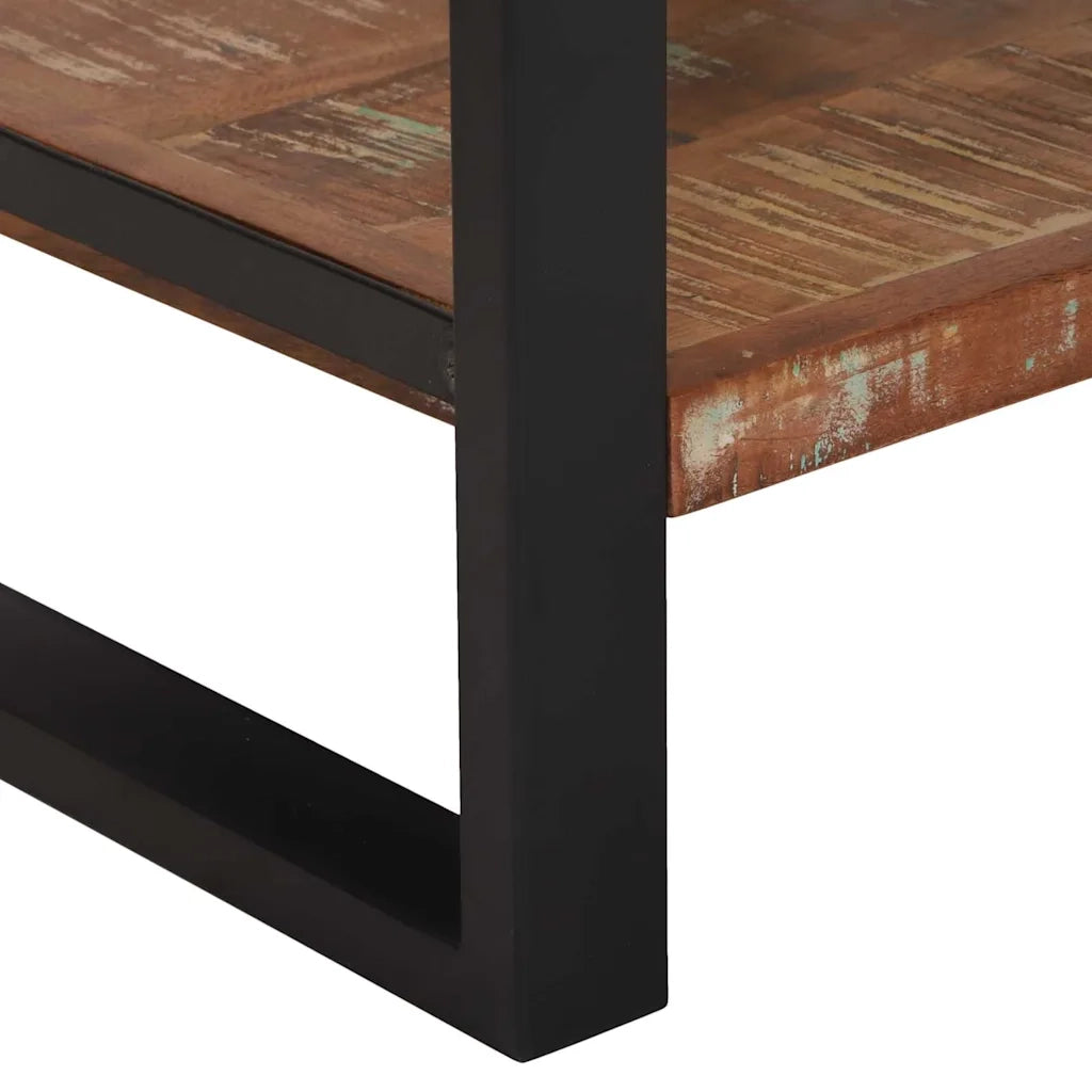 Tavolino Multicolore 40 x 40 x 80 cm Legno Recuperato Massello 4015988