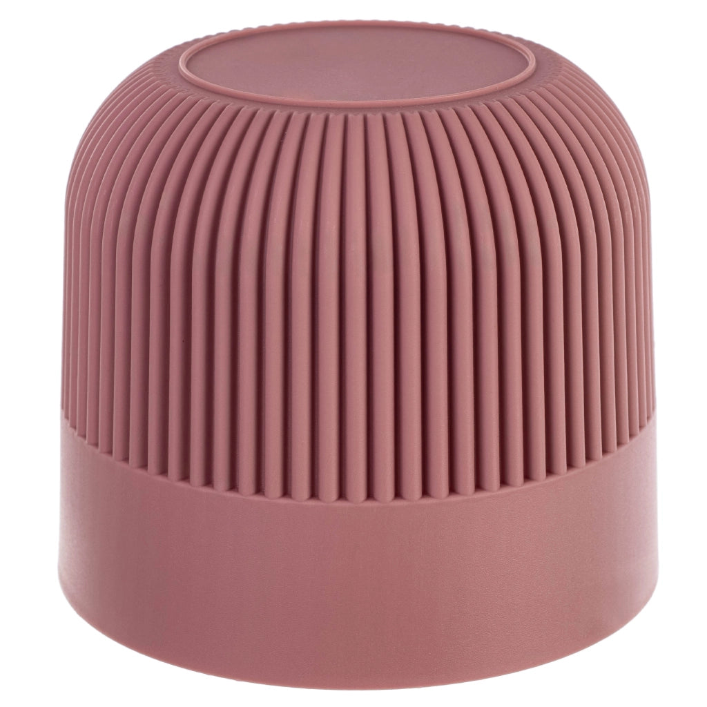 Vaso da fiori KADAX, Coprivaso, 15 cm, Plastica, Rotondo, A coste, Rosa