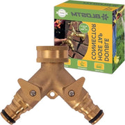 Splitter per estensore per giunzioni esterne per doppie connettori per tubi - sistema di irrigazione antisfondamento - tubo da giardino e accessori 95 x 75 cm
