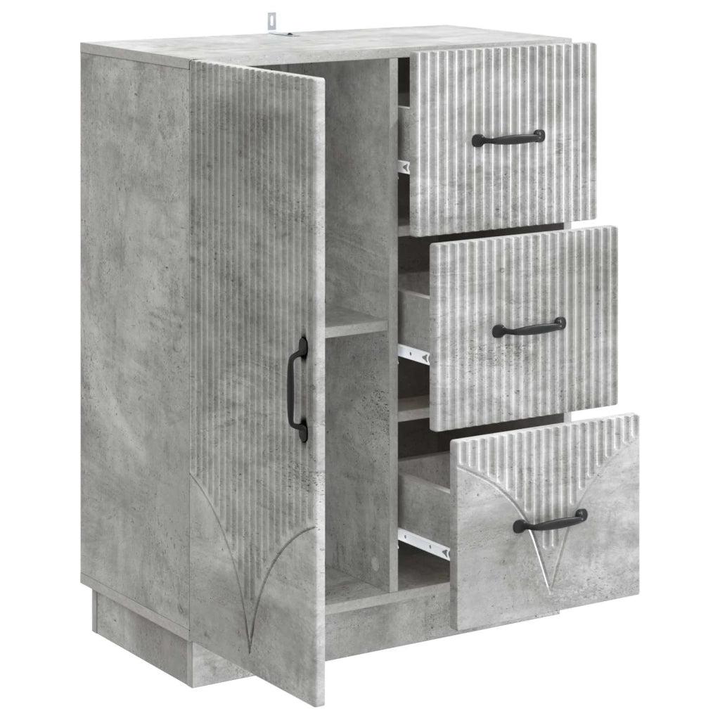 Credenza Grigio Cemento 66 x 34,5 x 87 cm Legno ingegnerizzato