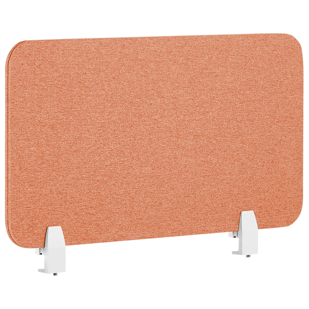 Pannello Divisorio Fonoassorbente per scrivania in PET rosso chiaro 72 x 40 cm tavolo ufficio