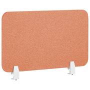 Pannello Divisorio Fonoassorbente per scrivania in PET rosso chiaro 72 x 40 cm tavolo ufficio