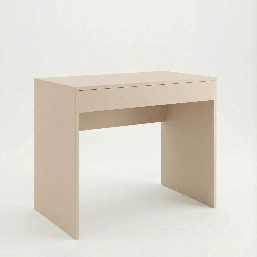 Scrivania FORDE - Capiente - Con Cassetto - Cachemire - Larghezza 75 cm, Altezza 75 cm, Profondit? 50 cm