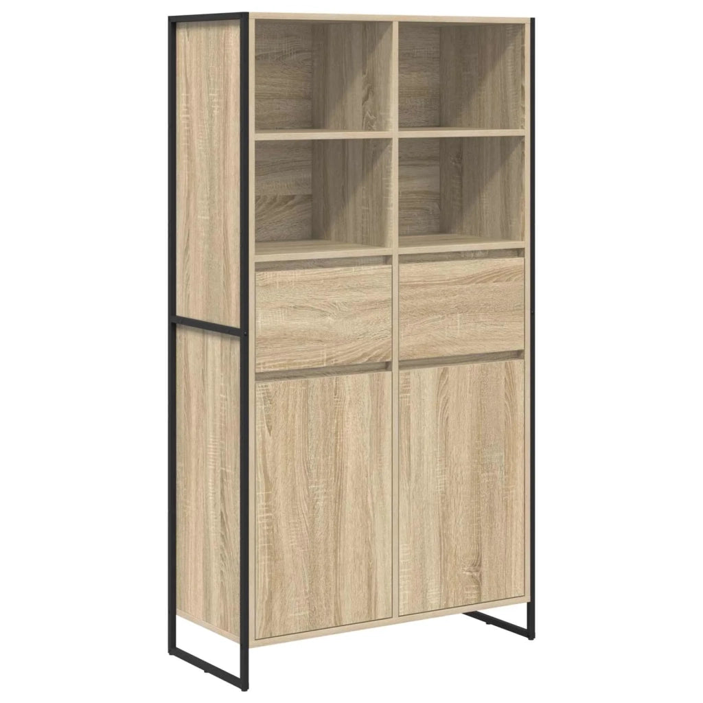 Credenza 2 pz | Madia | Buffet da pranzo | Armadio da pranzo Sonoma 81 x 36 x 150.5 cm Legno multistrato