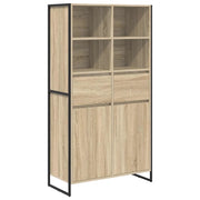 Credenza 2 pz | Madia | Buffet da pranzo | Armadio da pranzo Sonoma 81 x 36 x 150.5 cm Legno multistrato