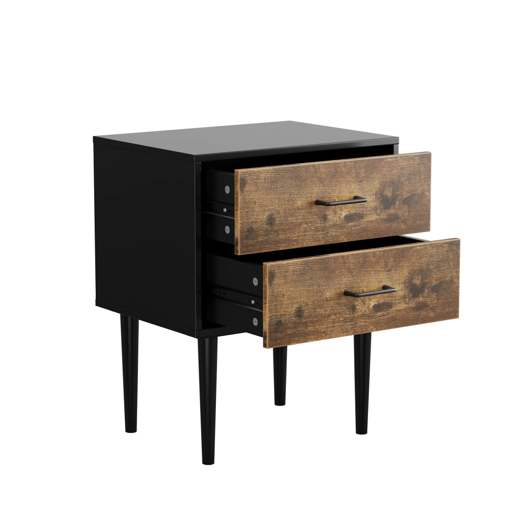 COMODINO classico in MDF marrone antico