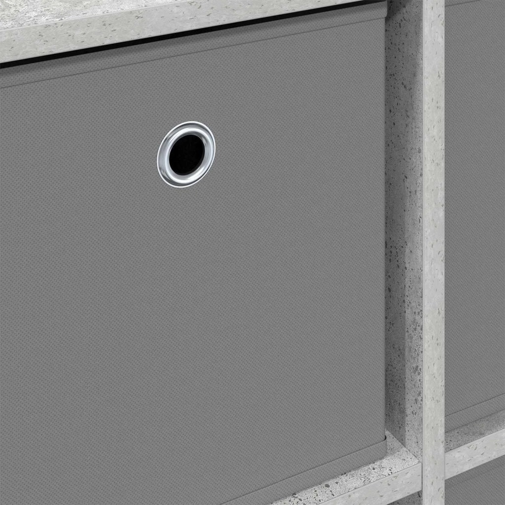 Credenza con cassetto Grigio cemento 49,5 x 22 x 47 cm