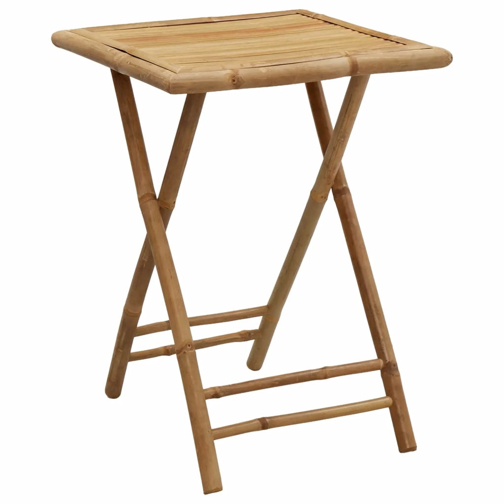 Set da pranzo da giardino pieghevole 3 pz Naturale Bambù 3468662