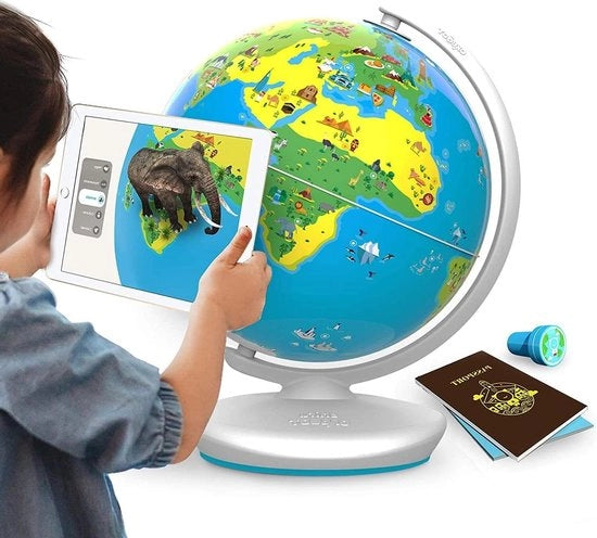 Mappa Mondo Orboot Terra per Bambini - 1000+ Fatti - Giocattoli STEM - Regali Educativi per Bambini di 4-10 anni - Senza Confini Senza Nome