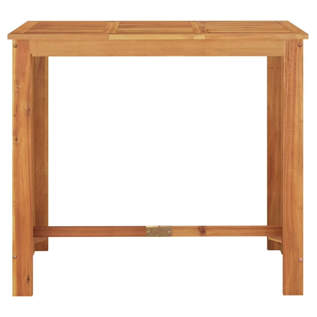 Set Bar da Giardino 5 pz Nero in Legno Acacia e Polyrattan 3295283