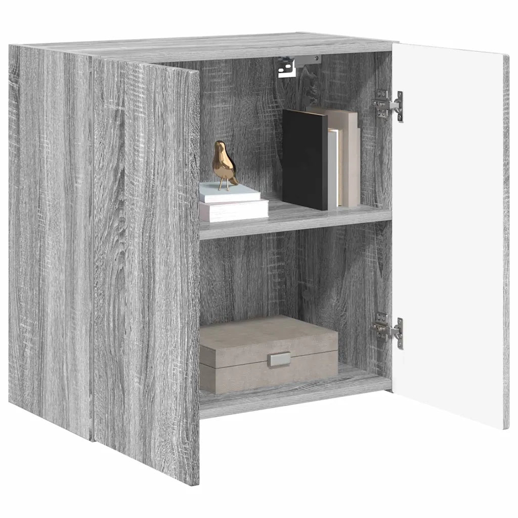 Mobile TV da parete Grigio Sonoma 59,5 x 31 x 60 cm