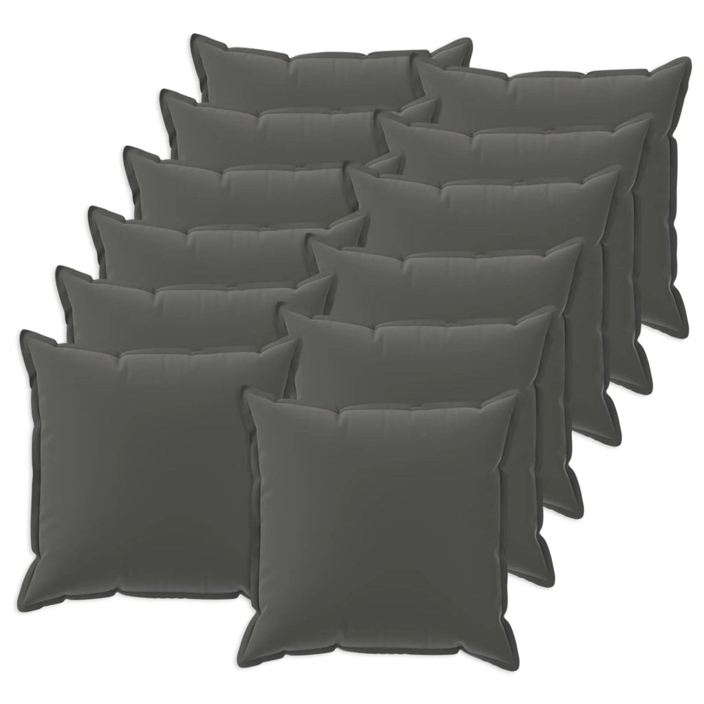 Federa 12 pcs HOUTEN Antracite 50 x 50 cm Poliestere 919191