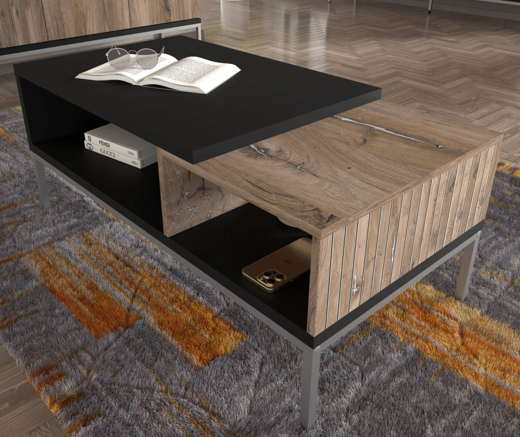 TAVOLINO TOLEDO 110x55 FLAGSTAFF OAK