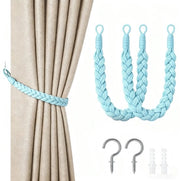 Set di 2 cordoni per tende - 60cm - cordoni per tende con gancio - cordoni per tende a mano - cordoni per tende a spirale - con gancio - adatti per casa, ufficio, soggiorno, camera da letto