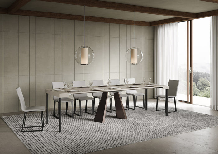 Consolle Allungabile 90-300x40x77 cm Diamante Cashmere Telaio Orso