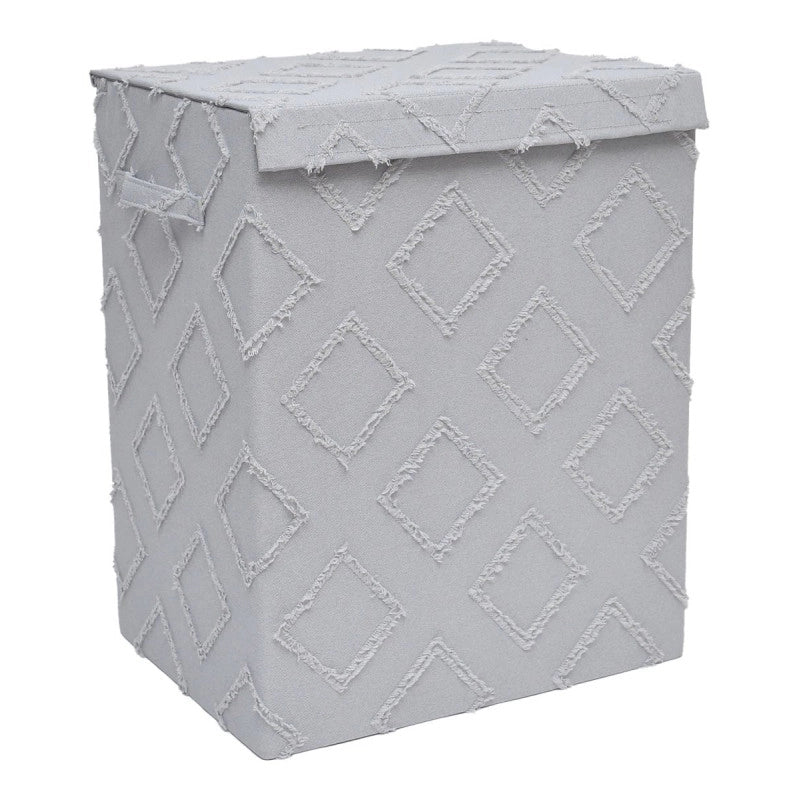 Set di 6 Porta Biancheria Pieghevole Rhombus 40x30x50 Grigio