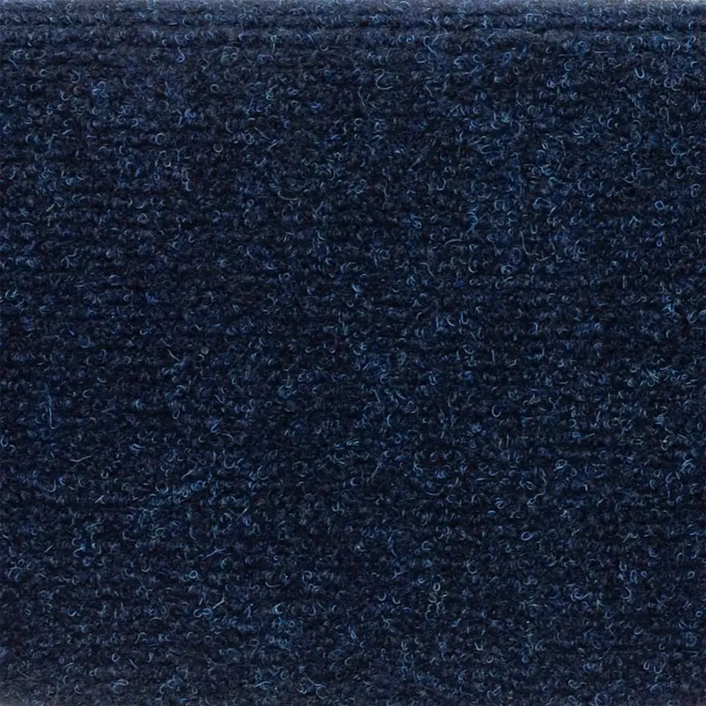 Tappetini per scale autoadesivi 15 pz 56x17x3 cm blu navy semicircolari 322356