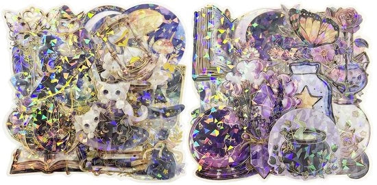 Set di 60 Sticker Creativi e Idrorepellenti per Album di Appunti