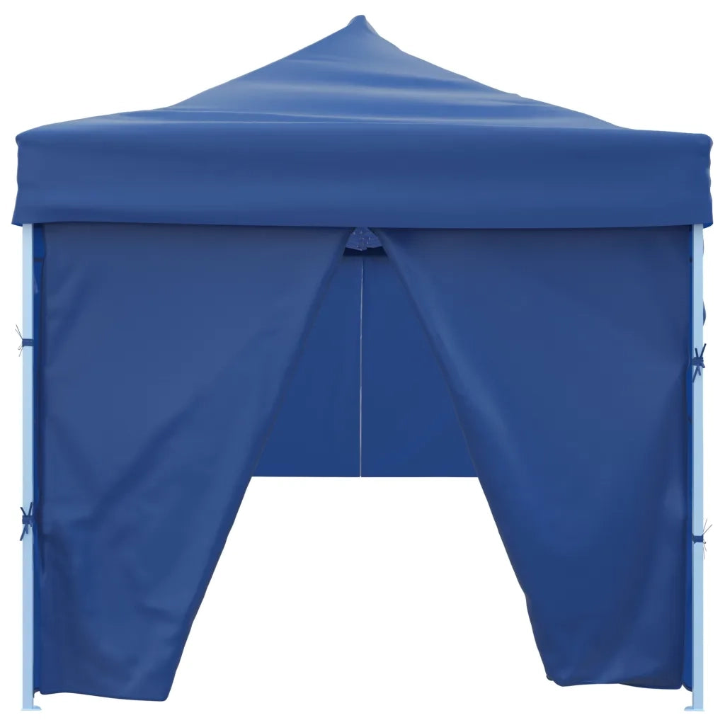 Tenda Pieghevole Pop-Up con 8 Pareti Laterali 3x9 m Blu