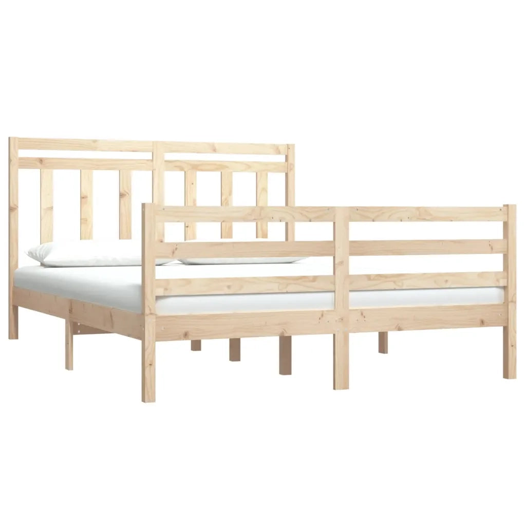 Giroletto-Struttura Letto in Legno Massello 120x190 cm Small Double 517496
