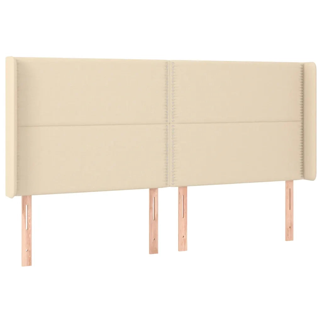Letto a Molle con Materasso e LED Crema 180x200 cm in Tessuto cod mxl 35496