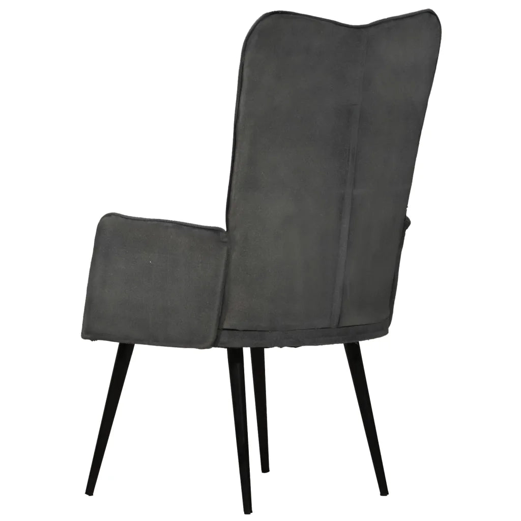Sedia a Schienale Alto Nera in Tela 339654