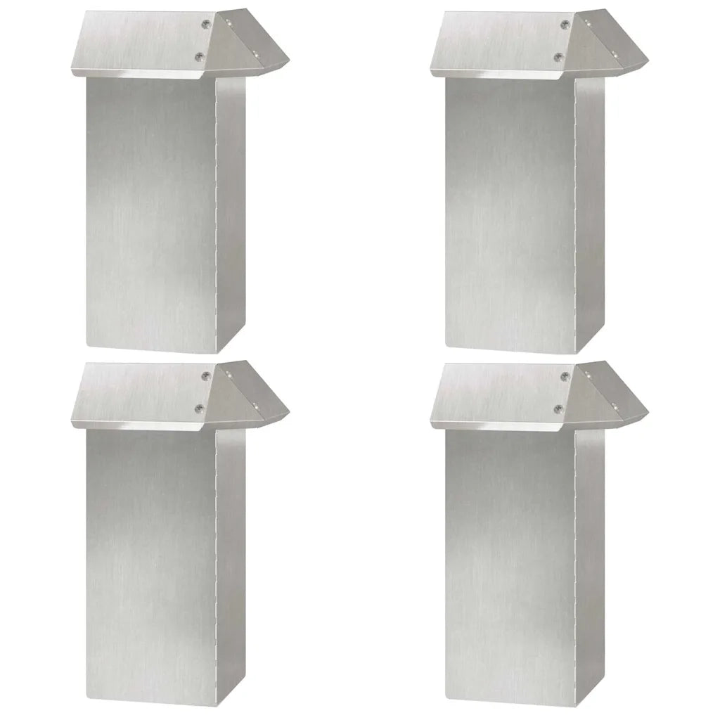 Recinto per lumache 4 pz Argento 13,5 x 13,5 x 25 cm CFW7197445