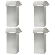 Recinto per lumache 4 pz Argento 13,5 x 13,5 x 25 cm CFW7197445