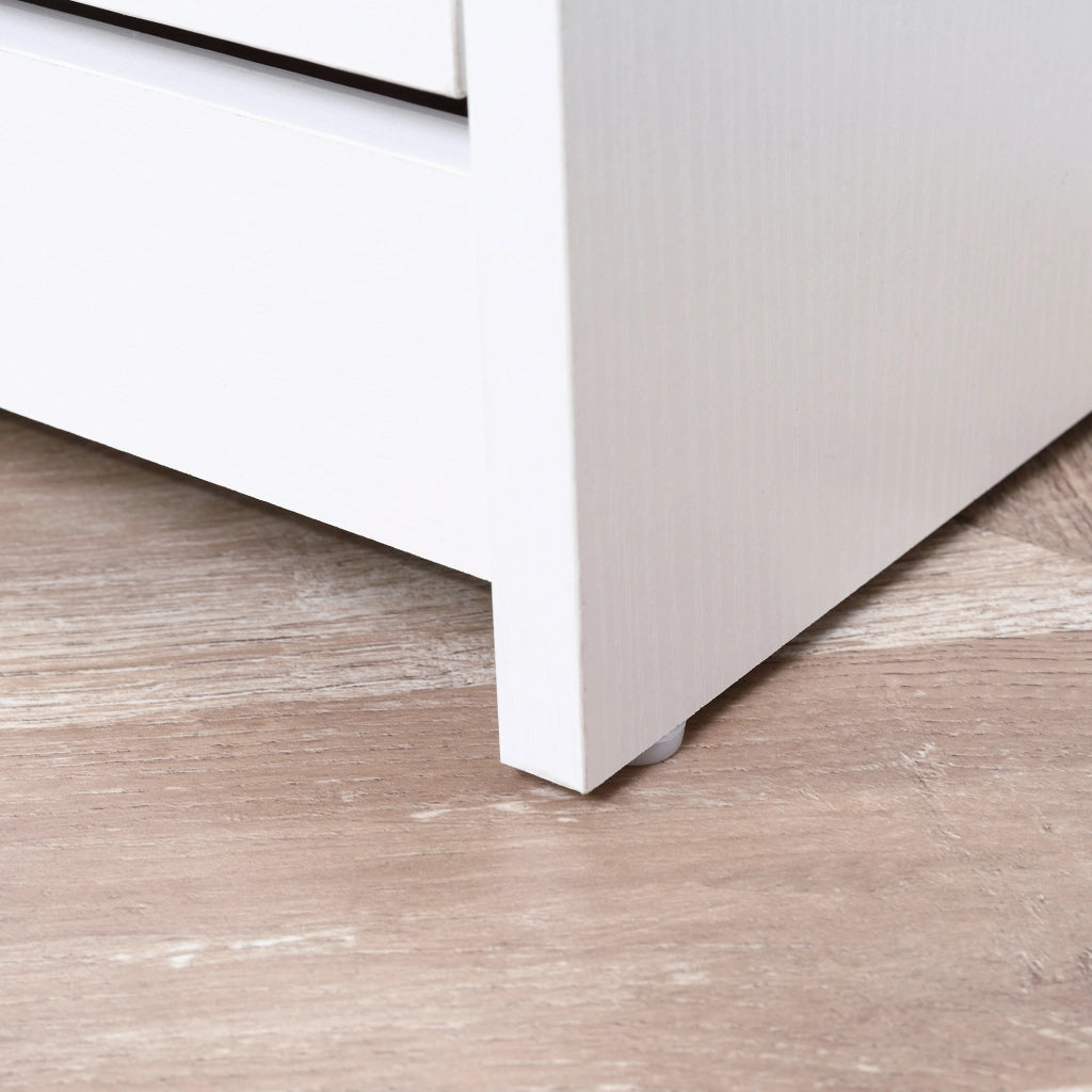 EasyComfort Scarpiera 3 Scompartimenti a Ribalta(18 Paia di Scarpe) e 1 Ripiano Portaoggetti Legno Truciolato Bianco 60×24×132cm