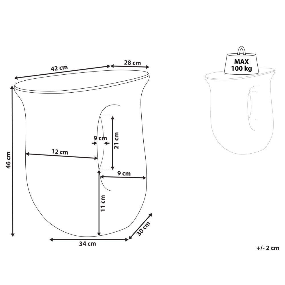 Tavolino in fibra di vetro MgO arancione di forma irregolare resistente alle macchie UV Ruggine Acqua Resistente al Vento Boho Moderno Soggiorno all'Aperto