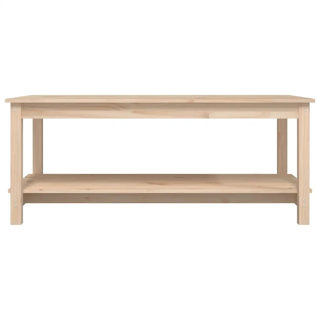 Tavolino da Salotto 110x55x45 cm Legno Massello di Pino 822272