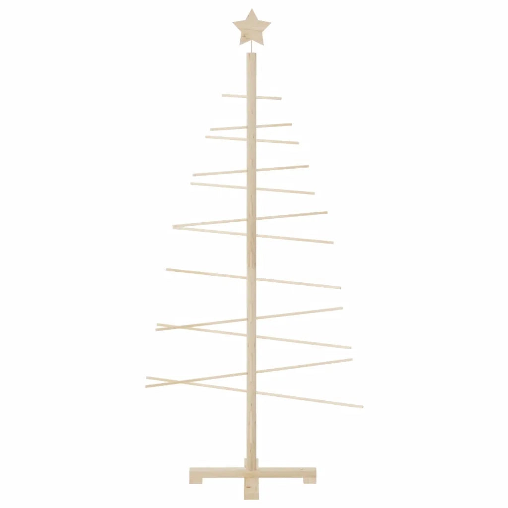 Albero di Natale Decorativo in Legno 150 cm Legno Massello Pino 357990