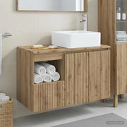 Set di mobili per il bagno 2 pz Rovere Artigianale 3404053