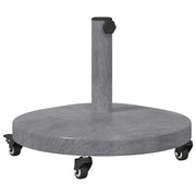 Base per ombrellone Aspetto Legno Grigio Scuro 48 x 48 x 32 cm CFW6465031