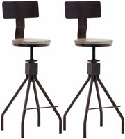 Set 2 Sgabelli Bar Industriali Elko bronzo