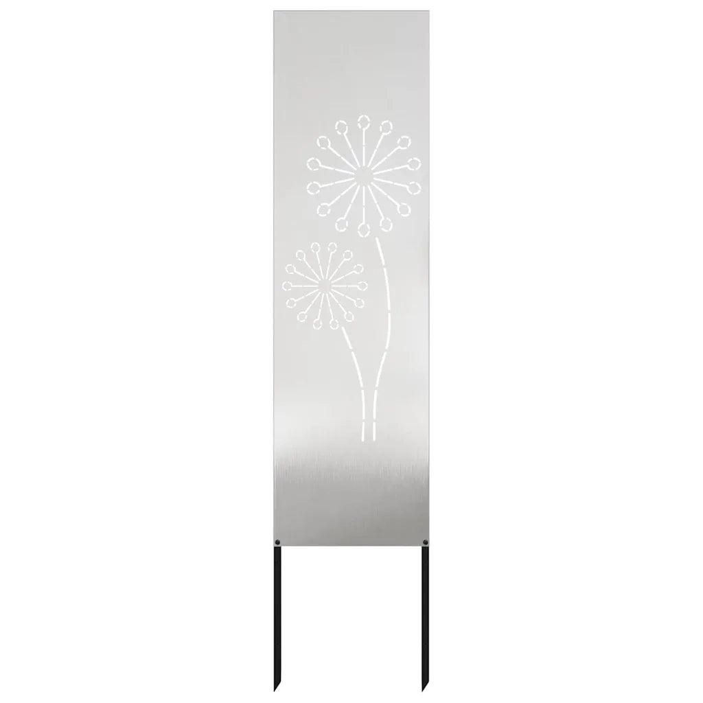 vidaXL Schermo per privacy in giardino Traforo Argento 32 x 140 cm