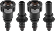 Flessi di combustibile 11,8mm - Flessi di combustibile 10mm - Tubo di combustibile - Flessi di combustibile con valvola a compressione - Materiale in nylon duraturo - Installazione semplice - Connettore di combustibile