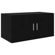 Armadietto a Muro | Mobile a Parete Rovere nero 80 x 42.5 x 40 cm