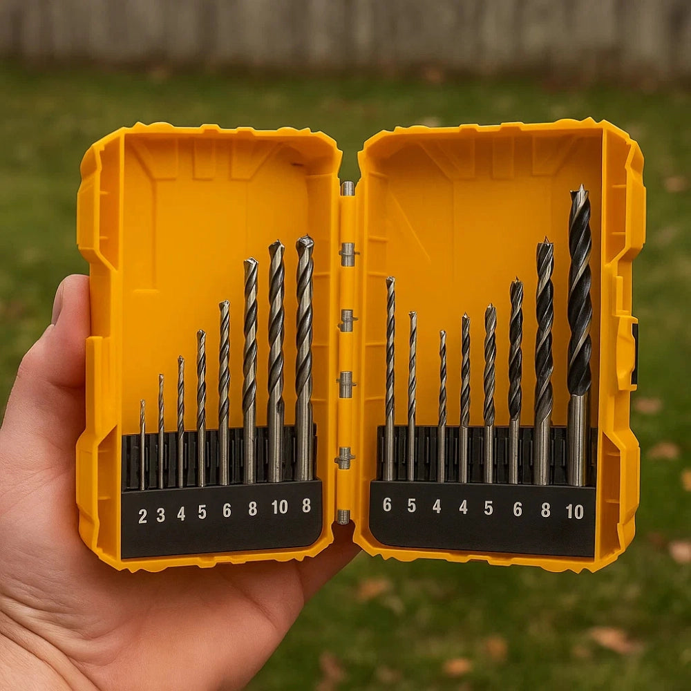 Set 16 punte acciaio trapano muratura legno metallo foratura professionale