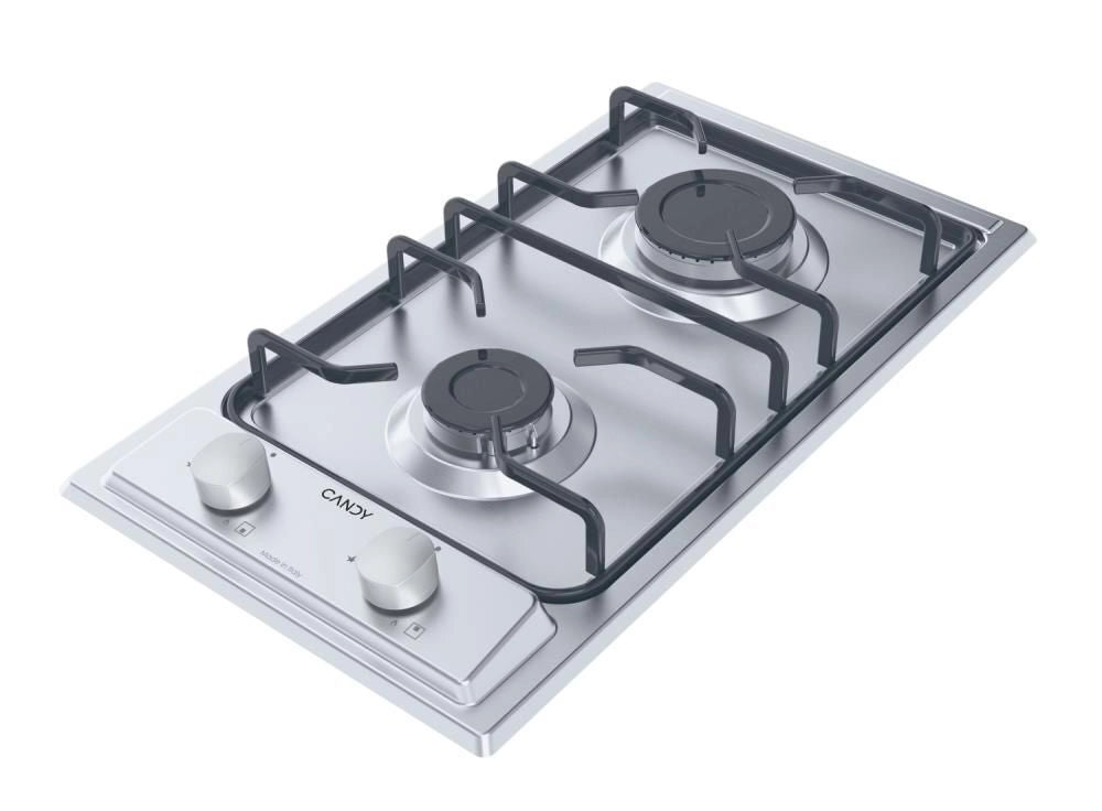Candy Idea CHW23X Acciaio inox Da incasso 28.8 cm Gas 2 Fornello(i)