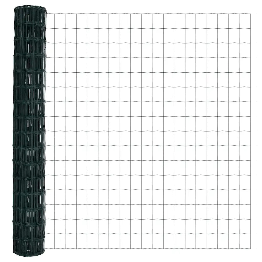 Recinzione con Posto Verde 1,6 x 10 m Acciaio e PVC