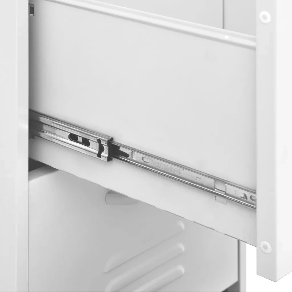 Armadietto Bianco 42,5x35x101,5 cm in Acciaio 336188
